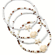 4pcs Boho Chic Starfish