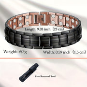 Pure Copper Magnetic Bracelets for Men, 100% Solid Copper