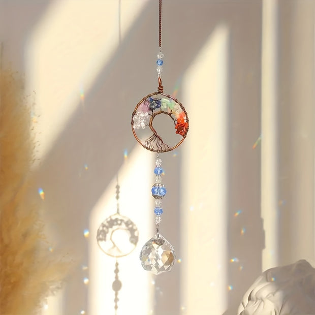 3pcs Crystal Suncatchers, Colorful Life