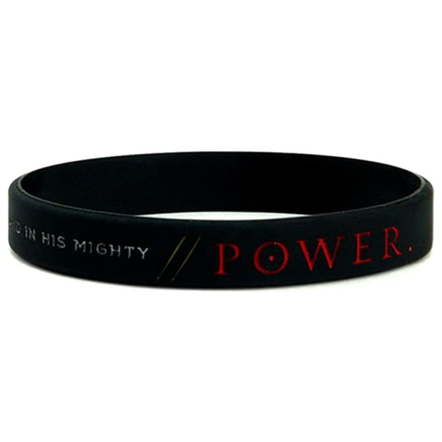 3 Pcs Faith Power Pray Bible Wristbands Silicone Bracelets For Men Casual Holiday Party Jewelry Gift