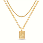 2pcs Initial Letter Necklaces & Chain Necklace, Jewelry Gifts For Men Women