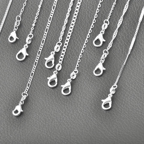 20pcs/PACK Mixed Multi Styles Collections Silvery