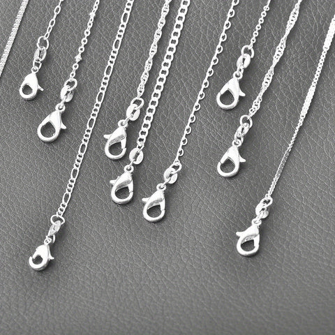 20pcs/PACK Mixed Multi Styles Collections Silvery