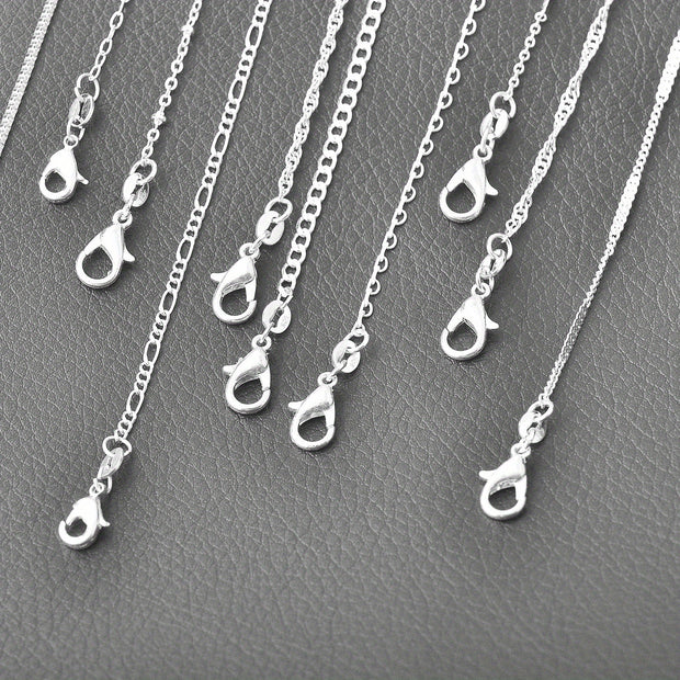 20pcs/PACK Mixed Multi Styles Collections Silvery