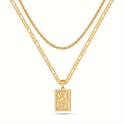 2pcs Initial Letter Necklaces & Chain Necklace, Jewelry Gifts For Men Women