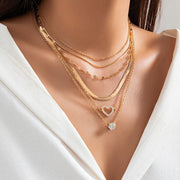 6pcs Golden Chokers Necklace