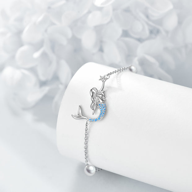 Mermaid Anklet Sterling