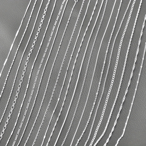 20pcs/PACK Mixed Multi Styles Collections Silvery