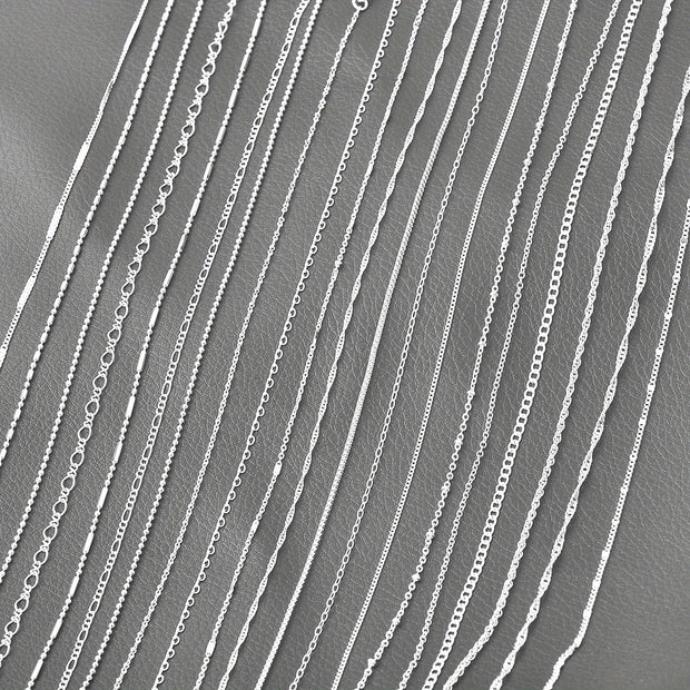 20pcs/PACK Mixed Multi Styles Collections Silvery