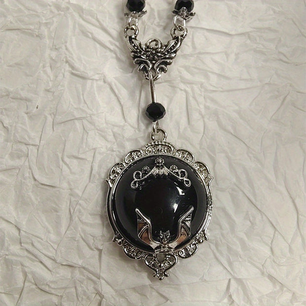Black Gothic Bat Pendant