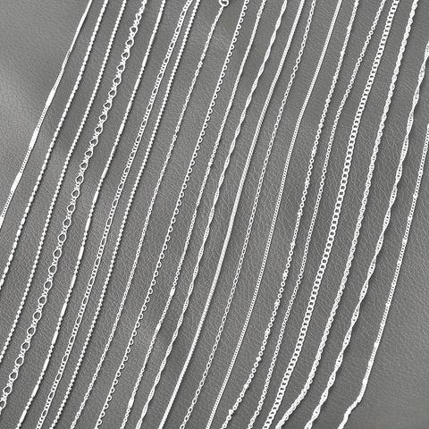 20pcs/PACK Mixed Multi Styles Collections Silvery