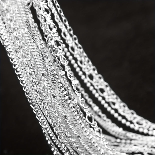 20pcs/PACK Mixed Multi Styles Collections Silvery