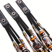 26 English Letters Bracelets, PU Leather Bangles, Retro Punk Style