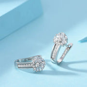 Fine Jewelry 925 Sterling Silver Earrings Inlaid