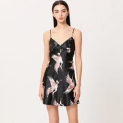 Lounge Set Women Silk Satin Robes Night Dress Pajamas