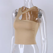 Cut Out Sexy Crop Off Shoulder