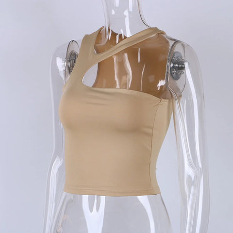 Cut Out Sexy Crop Off Shoulder