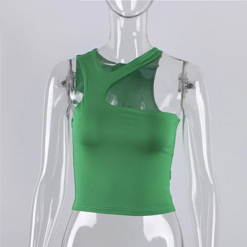 Cut Out Sexy Crop Off Shoulder