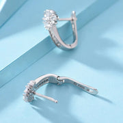 Fine Jewelry 925 Sterling Silver Earrings Inlaid