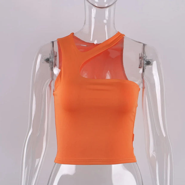 Cut Out Sexy Crop Off Shoulder