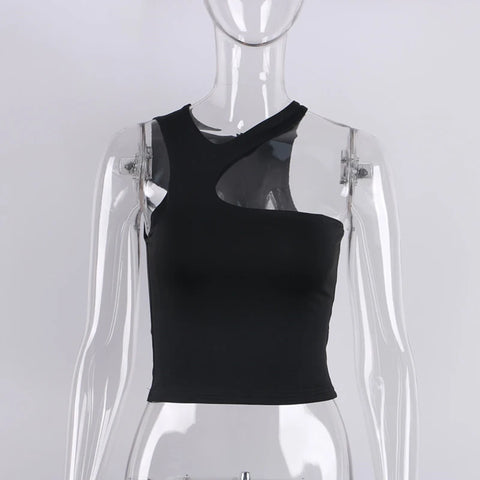 Cut Out Sexy Crop Off Shoulder