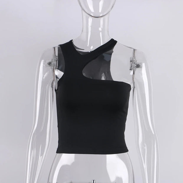 Cut Out Sexy Crop Off Shoulder