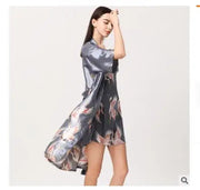 Lounge Set Women Silk Satin Robes Night Dress Pajamas