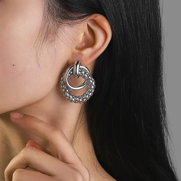 Women Earrings Big Shiny