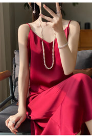 Sexy Comfortable Silk Slip One-Piece Dress RW-D13