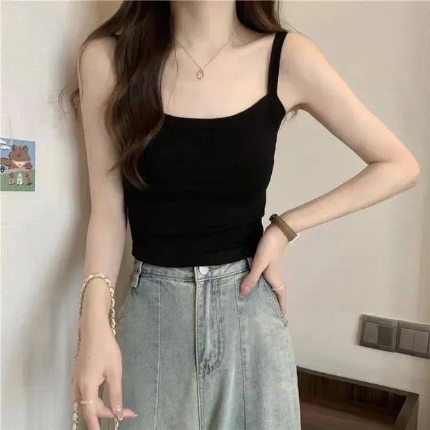 Crop Top Women Sexy Sleeveless Tops Fashion