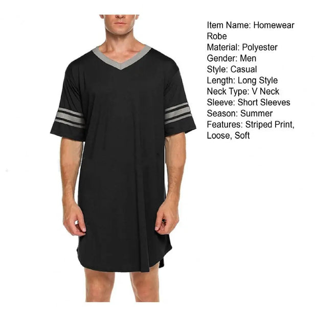 Men Loungewear Contrast Color Men Summer Long