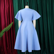 Elegant Party Dresses for Women V Neck Ruffles