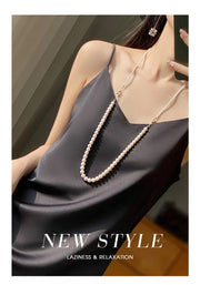 Sexy Comfortable Silk Slip One-Piece Dress RW-D13