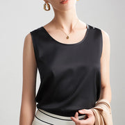 100% pure nature silk women tank tops basic tops real