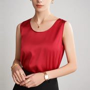 100% pure nature silk women tank tops basic tops real