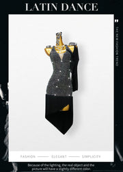 Latin Dress Woman Girls Dance Skirt Sexy Suit