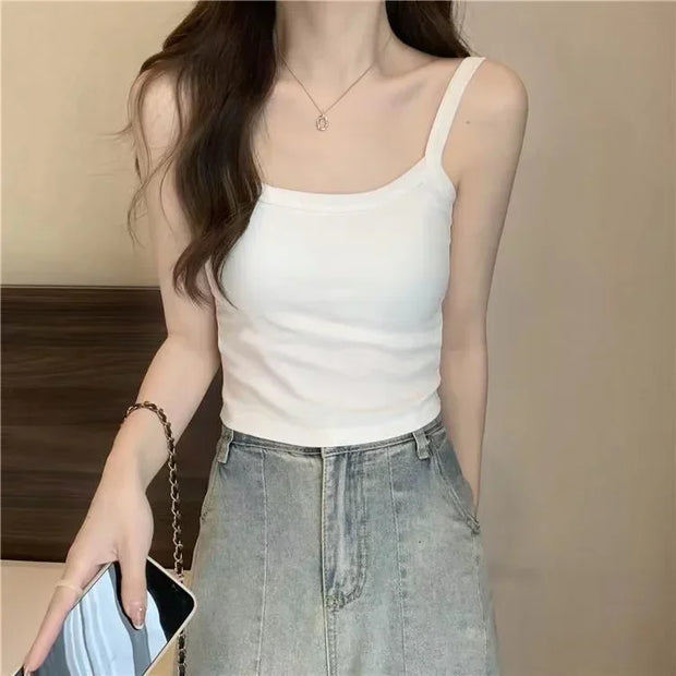 Crop Top Women Sexy Sleeveless Tops Fashion