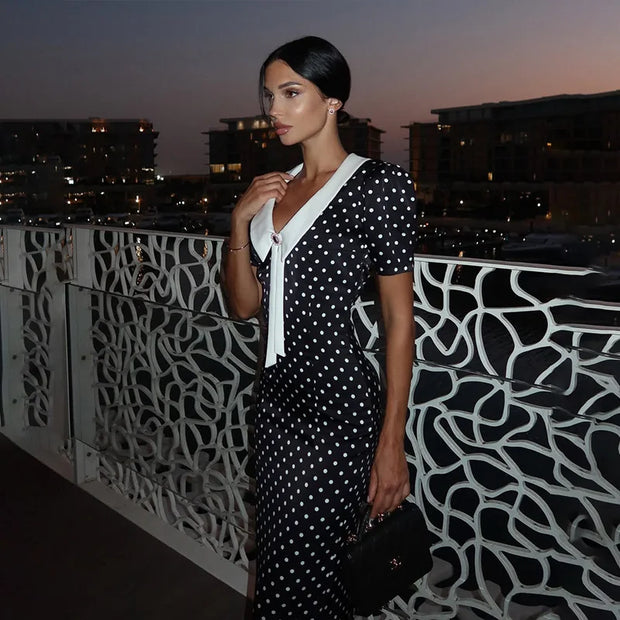 Dot Printed Dresses For Women Fashion Sexy Streetwear