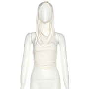 Hooded Crop Top Women Edgy Clothes Y2k