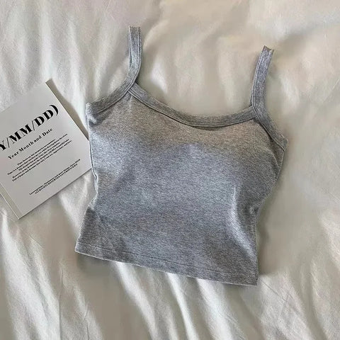 Crop Top Women Sexy Sleeveless Tops Fashion