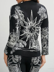 Elegant Loungewear 2 Piece Knit Pants Set Ink