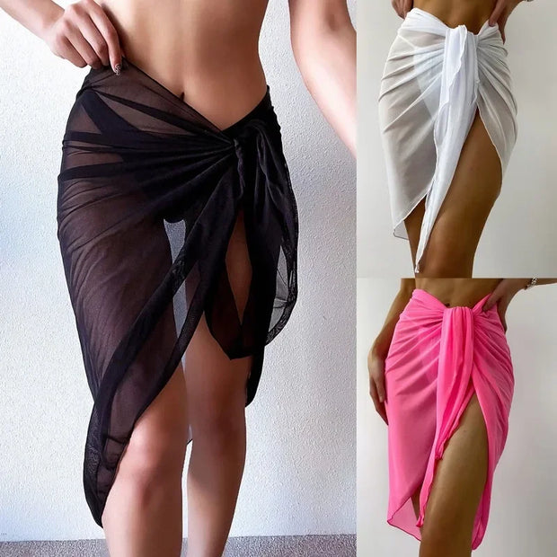 Summer Beach Dress Wrap Sheer Wrap