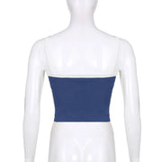 Sleeveless Knitted Crop Tops