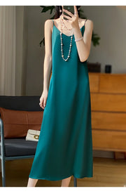 Sexy Comfortable Silk Slip One-Piece Dress RW-D13