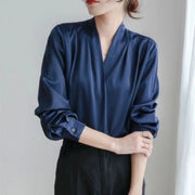 Silk Women's Shirt Long Sleeve Fashion