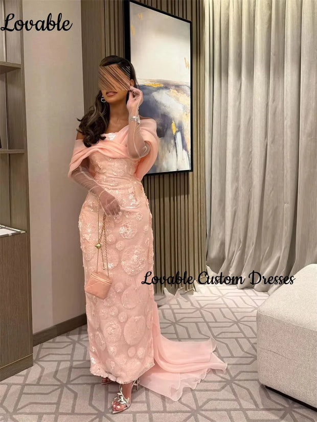 Elegant Evening Dresses Customize Column Off