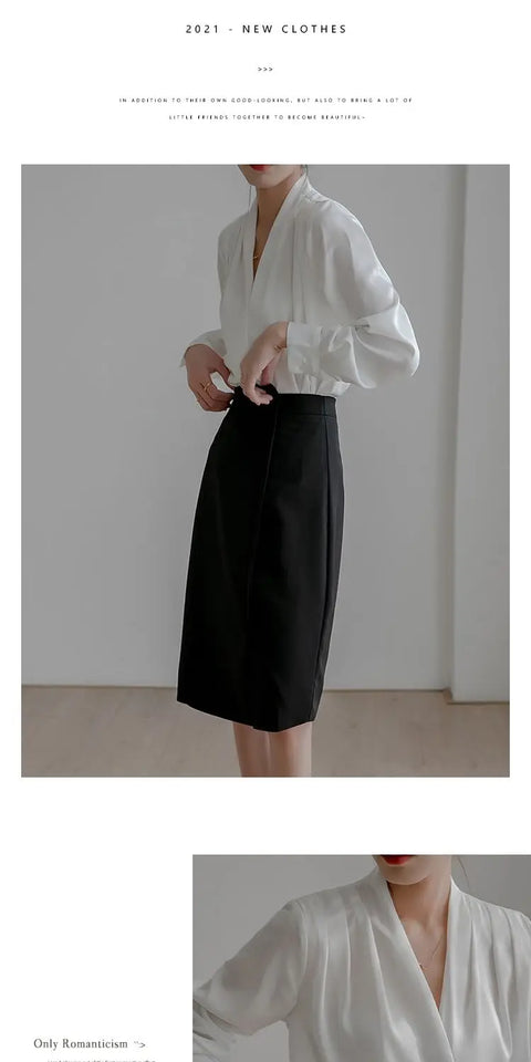 Silk Women's Shirt Long Sleeve Fashion