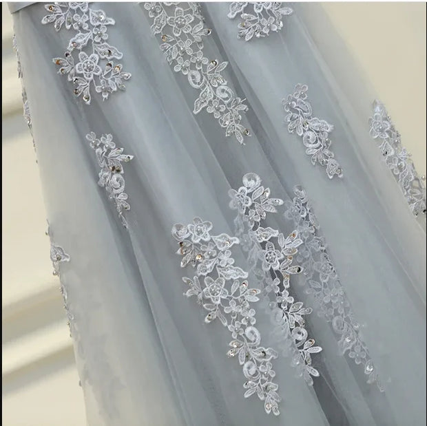 Elegant Evening Dresses فساتين سهرة Bride Banquet Floor-length Robe De Soiree Sexy Backless Long Lace Beading Party Prom Dress