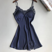 Sexy Pajamas Women's Silk Suspender Nightdress Ladies