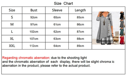 Dresses for Women European and American autumn and Winter Elegant Everyday Loose Party Dress Buttons Long Sleeve Dress